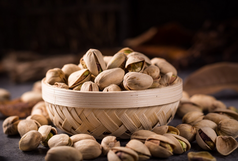 Pistachios in a bowl