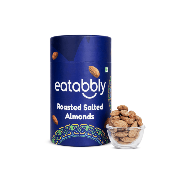 Roasted Salted Almonds ( 400 gms) - Eatabbly